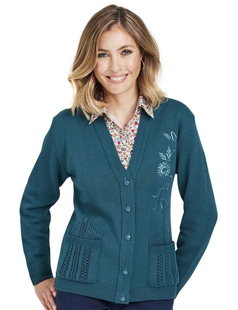 Ladies Embroidered Cardigan Chums