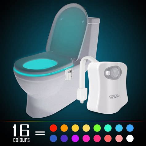 Pack Led Toilet Light Motion Colors Glow Toilet Bowl Light Up Seat Lavatory Ebay