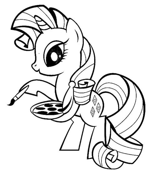 Rarity My Little Pony Coloring Pages 13 Having Fun With Children
