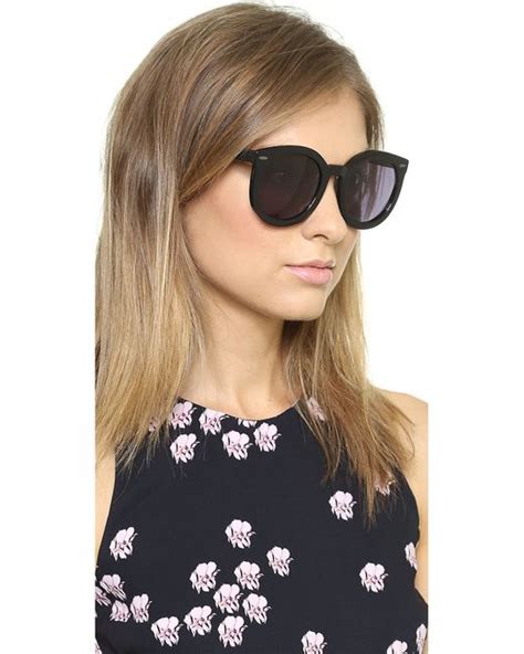 Karen Walker Special Fit Harvest Sunglasses In Black