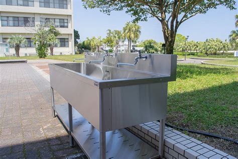 新型コロナウイルス感染症対策として、 構内13カ所に手洗い場の設置完了｜宮崎大学
