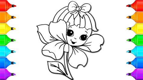20 piture oggy and the cockroaches coloring pages. How to Color and Draw Flower - Coloring Painting Pages ...