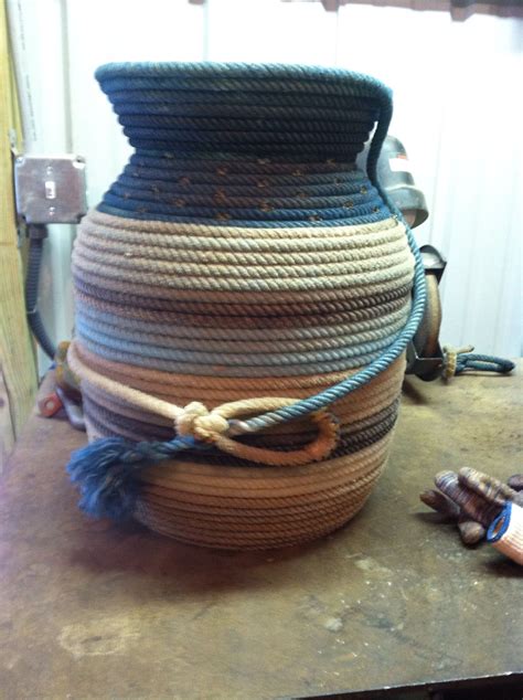 Large Vase Made Out Of 6 Ropes 16 X 116 60 Rope Crafts Lariat