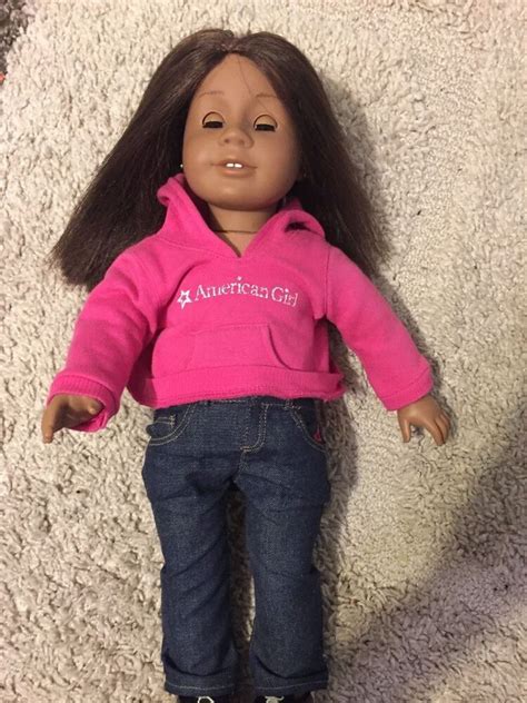 American Girl Doll Dark Skin Brown Hair Brown Eyes Ears Pierced Ebay