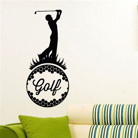 Golfer Golf Ball Vinyl Wall Art Decal Sticker Overstock 10793017