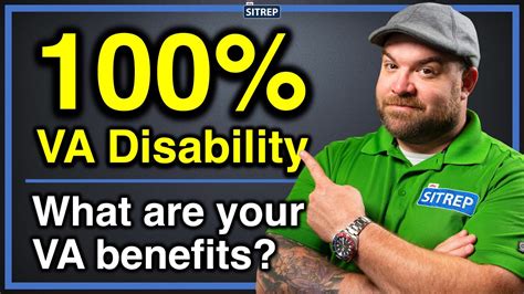 va benefits with 100 service connected disability va disability thesitrep youtube