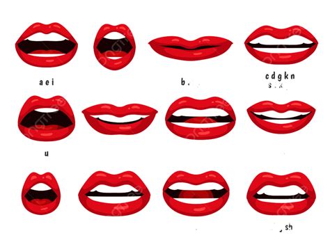 Mouth Lip Sync Vector Hd Png Images Mouth Animation Lips Speak Sync