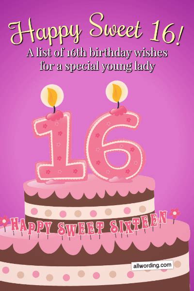Birthday wishes for a niece. Happy Sweet 16! A List of 16th Birthday Wishes For a ...