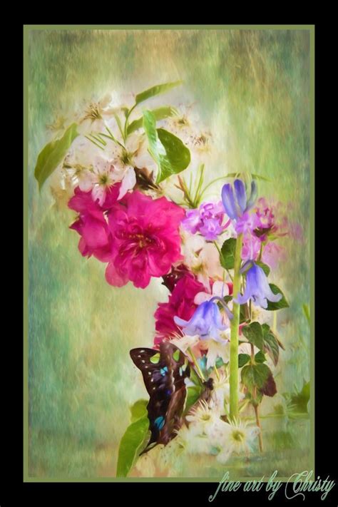 Fine Art Butterfly Scene From Original Digital Paintings Produced Using