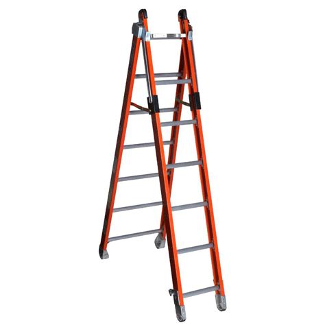 14 Ft Type Iaa Fiberglass Combination Ladder Kik Tools