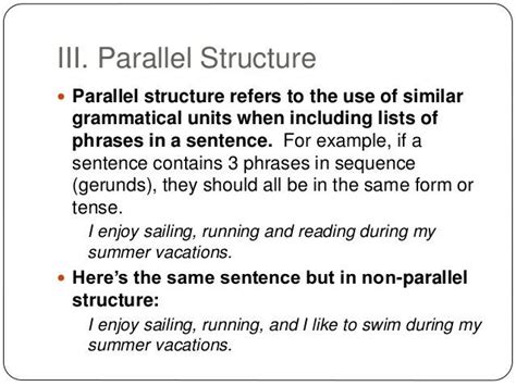 Parallel Structure Learn English Sentences Phrase