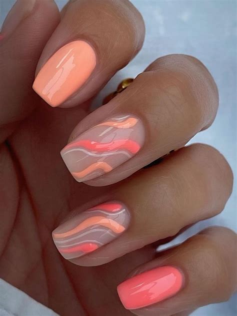 Coral Nail Designs 45 Trendiest Looks And Colors Simple Gel Nails