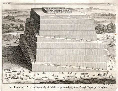 The Tower Of Babel Begun By Ye Drawing By Mary Evans Picture Library