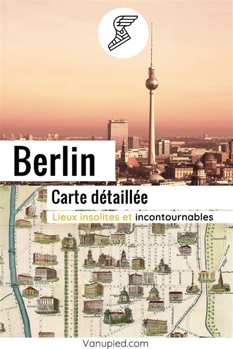 Carte De Berlin Allemagne Plan Détaillé Gratuit Et En Français à