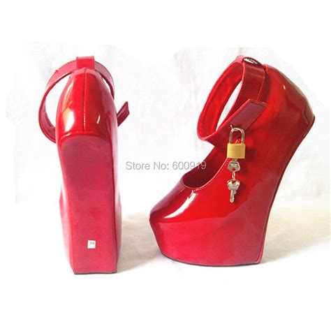 20cm high height sex shoes pu platform hoof heels high heels no wg10r 1 heel less platform shoes