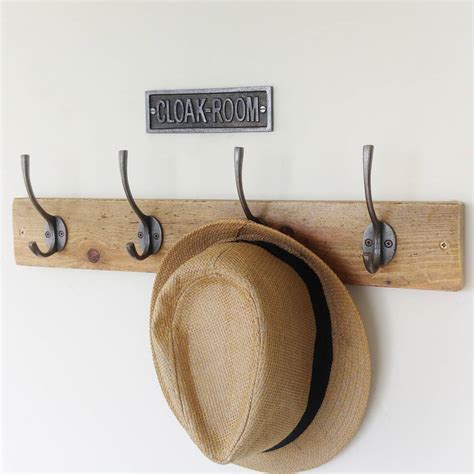 Wall Mounted Coat And Hat Rack By Seagirl And Magpie