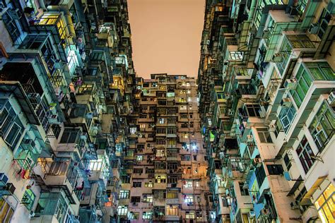 Extremely Crowded Residential Apartments In Hong Kong 3 Photograph By