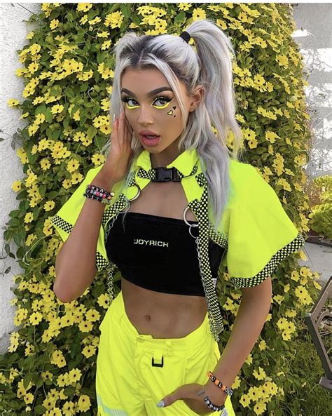 yellow neon 2 piece set rave party outfit outfits rave neon party outfits yellow rave outfit