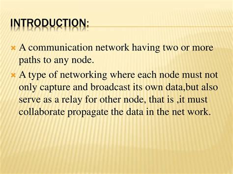 Node is connecting point in botany; PPT - Mesh topology PowerPoint Presentation, free download ...