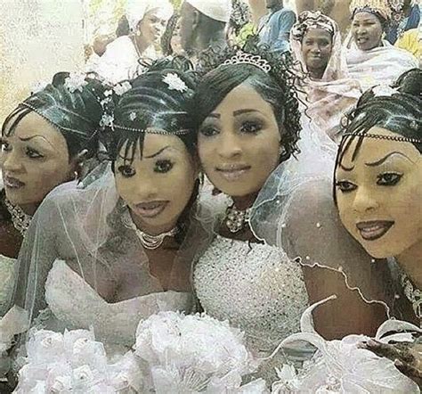 hausa wedding photos going viral over bizarre bridal makeup exlink lodge nigeria