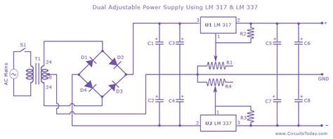Linear Power Supply With Multiple Outputs Page 1