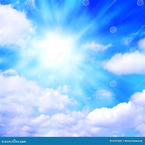 Sunny Blue Sky Royalty Free Stock Images Image 8187589