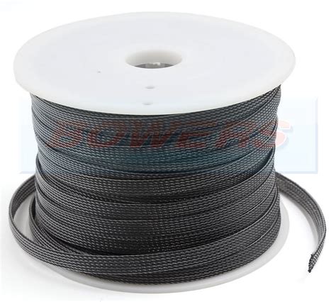 Expandable Braided Cable Sleeving 3 9mm 100m Roll H Bowers
