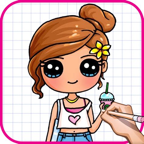 How To Draw A Cute Girl Easy Amazonca Apps For Android