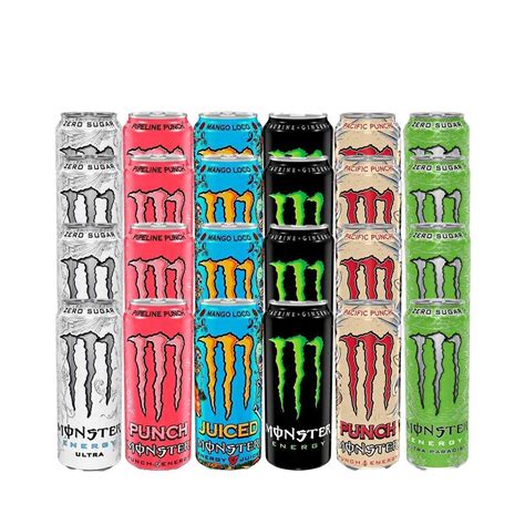 Buy Monster Energy Mega Mixed Variety Pack X24 With Free Sticker Pack