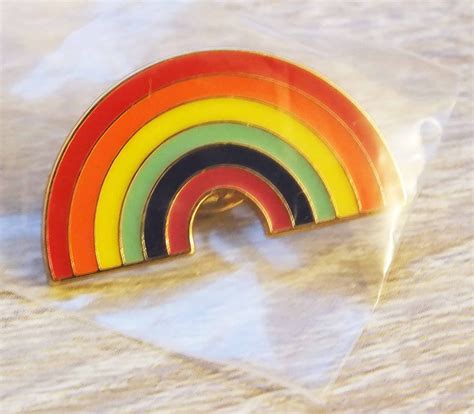 Lgbt Pin Rainbow Pride Brooch Pins Badge Fashion Colourful Etsy