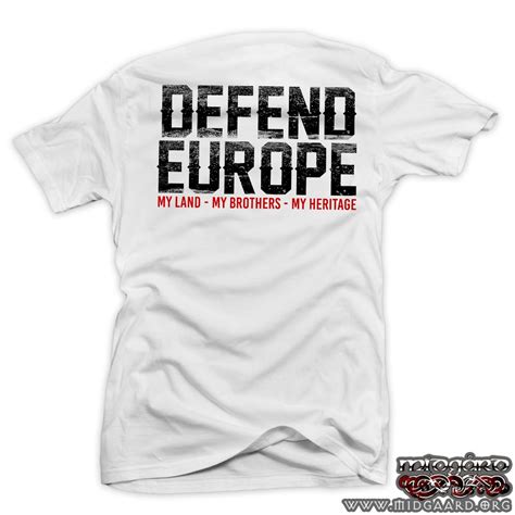 EBT12 Defend Europe White | T-shirts | Clothes | Midgård