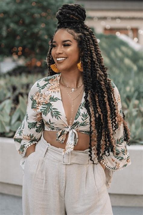 50 Stunning Passion Twists Hairstyles Curly Girl Swag In 2020 Hair