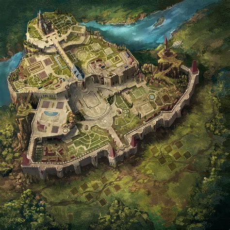 Artstation Dropped Project Kim Youngju Fantasy City Map Fantasy