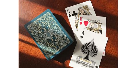 The foil swirls in a symphony of gold on the aureo deck! Bicycle Aureo Playing Cards Deck | D. Robbins & Co.