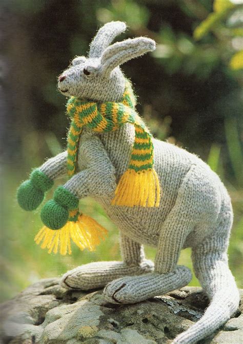 Alec the alligator free knitting pattern. Boxing Kangaroo Knit! #knit #knitting #artofknitting #australia | Knitted animals, Baby knitting ...