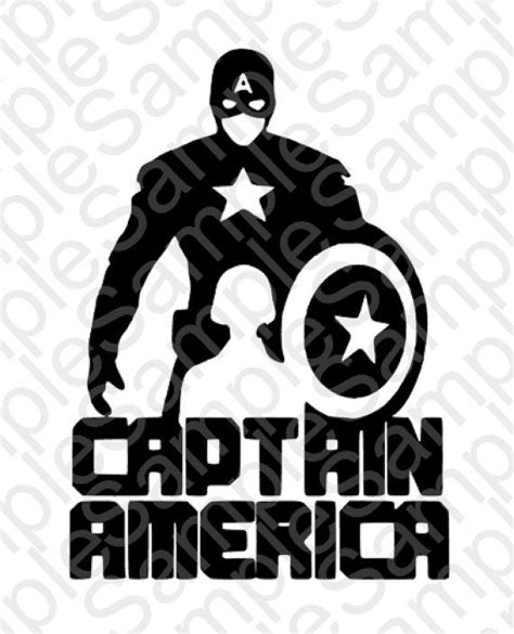 Captain America Silhouette Vector At Collection Of
