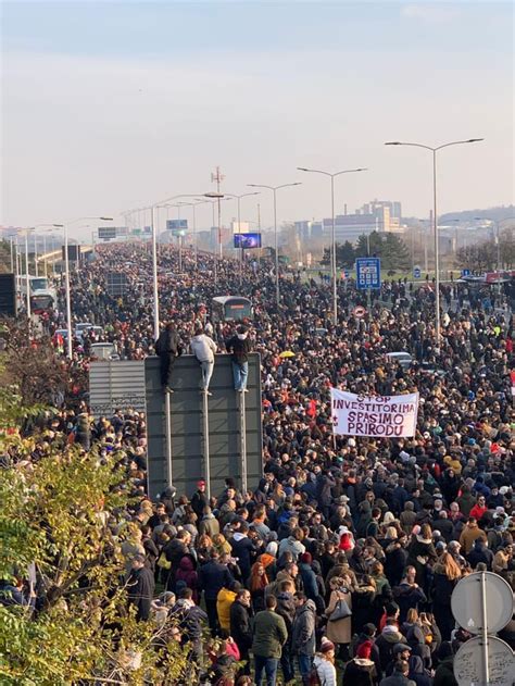 Environmental Protest In Belgrade Serbia Right Now Europe