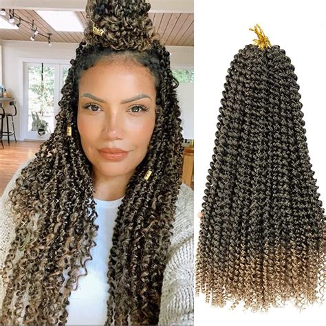 buy passion twist crochet hair 18 inch 7 packs passion twist braiding hair water wave crochet