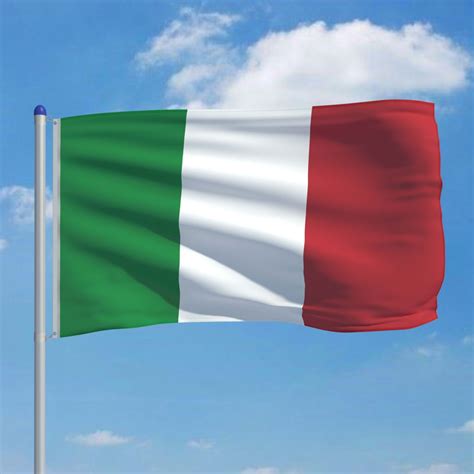 Steag National Italia Cu Stalp Aluminiu Vidaxl Poliester 90 X 150 6