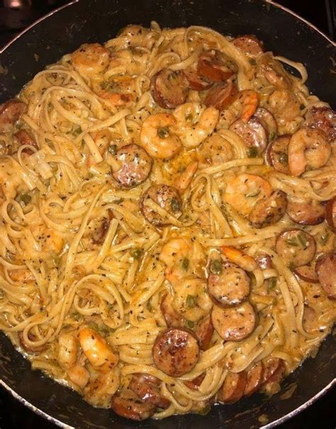 Creamy Cajun Shrimp Pasta With Sausage Recipe In Comment Reasyrecipes