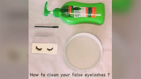How To Clean False Eyelashes Youtube