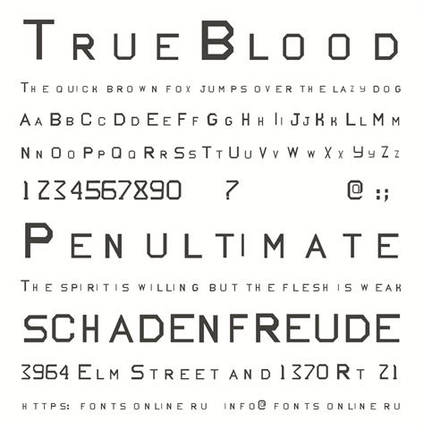 True Blood Font