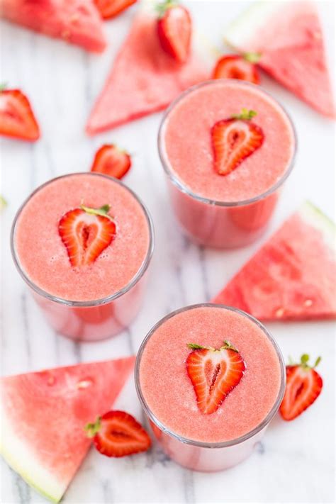Strawberry Watermelon Smoothie Get Inspired Everyday Smoothie