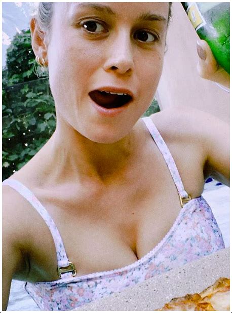 Popoholic Blog Archive Brie Larson Drops Some Seriously Sexy Massive Bikini Cleavage Action