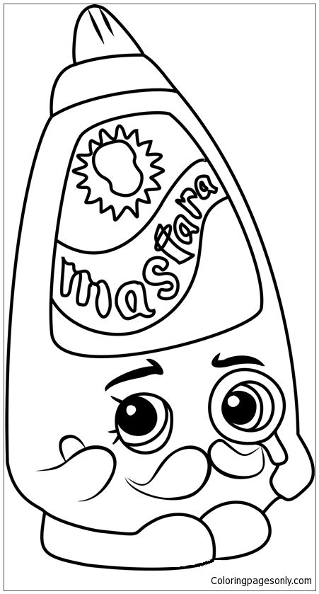 The leaves and shoots of the mustard plant are consumed as a vegetable in some countries. Cornell Mustard Shopkins Coloring Pages - Toys and Dolls ...