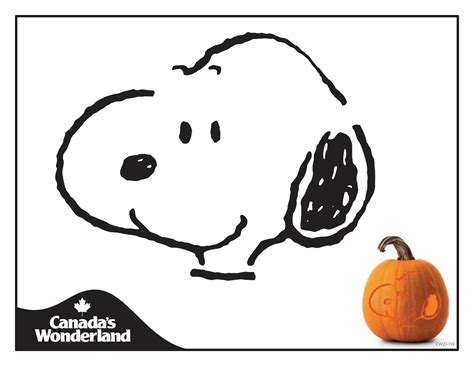 Peanutscharlie Brown Snoopy Free Pumpkin Stencil Pumpkin Pattern