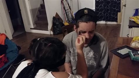 doing step dads makeup blindfolded youtube