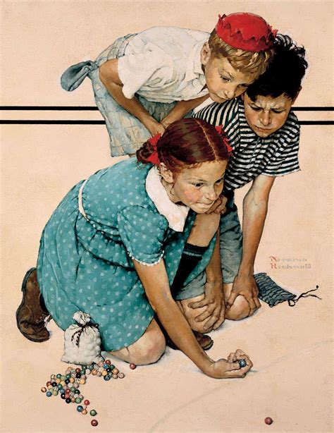 Norman Rockwell Marbles Champion C1939 The Lucas Museum Of