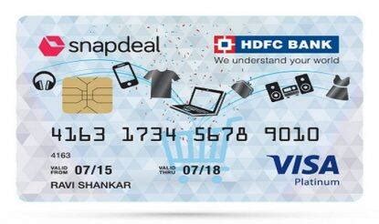 The applicant should be minimum of 21 years old and maximum of 65 years. Snapdeal HDFC Bank Credit Card Crosses 1.5 Lakh Users - India.com
