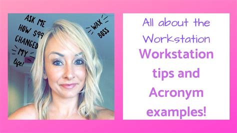 Workstation Tips And Acronym Examples Video 5 Youtube